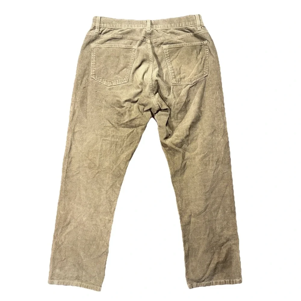 Flint and Tinder Pants Mens Fit 31/28 Brown Corduroy Straight Fit Mid Rise